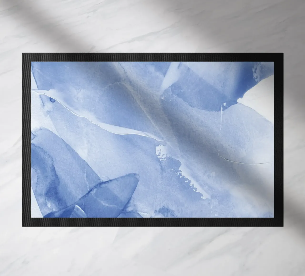 Pennellate astratte blu 3 zerbino da NouveauPrints