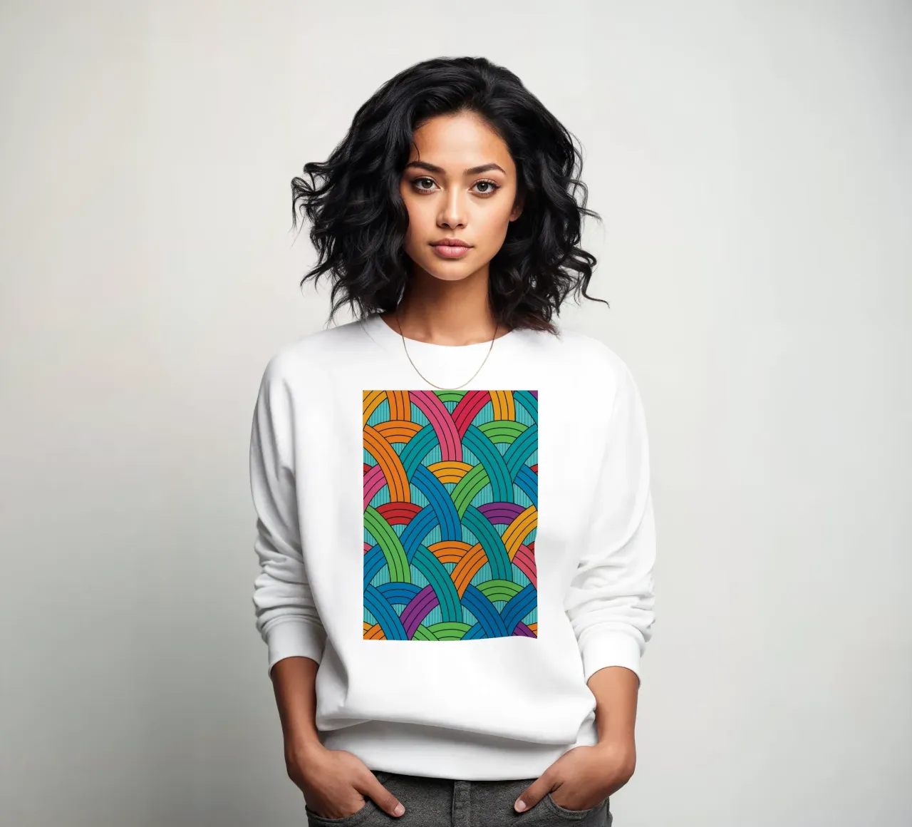 abstract webbing scales lines vector sudadera de oneway
