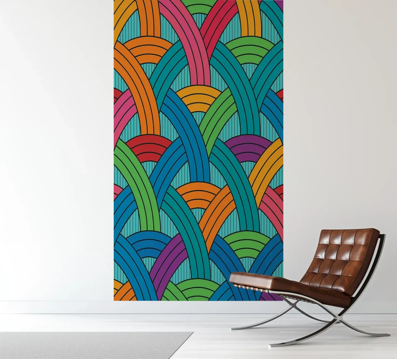 abstract webbing scales lines vector papel para pared de oneway