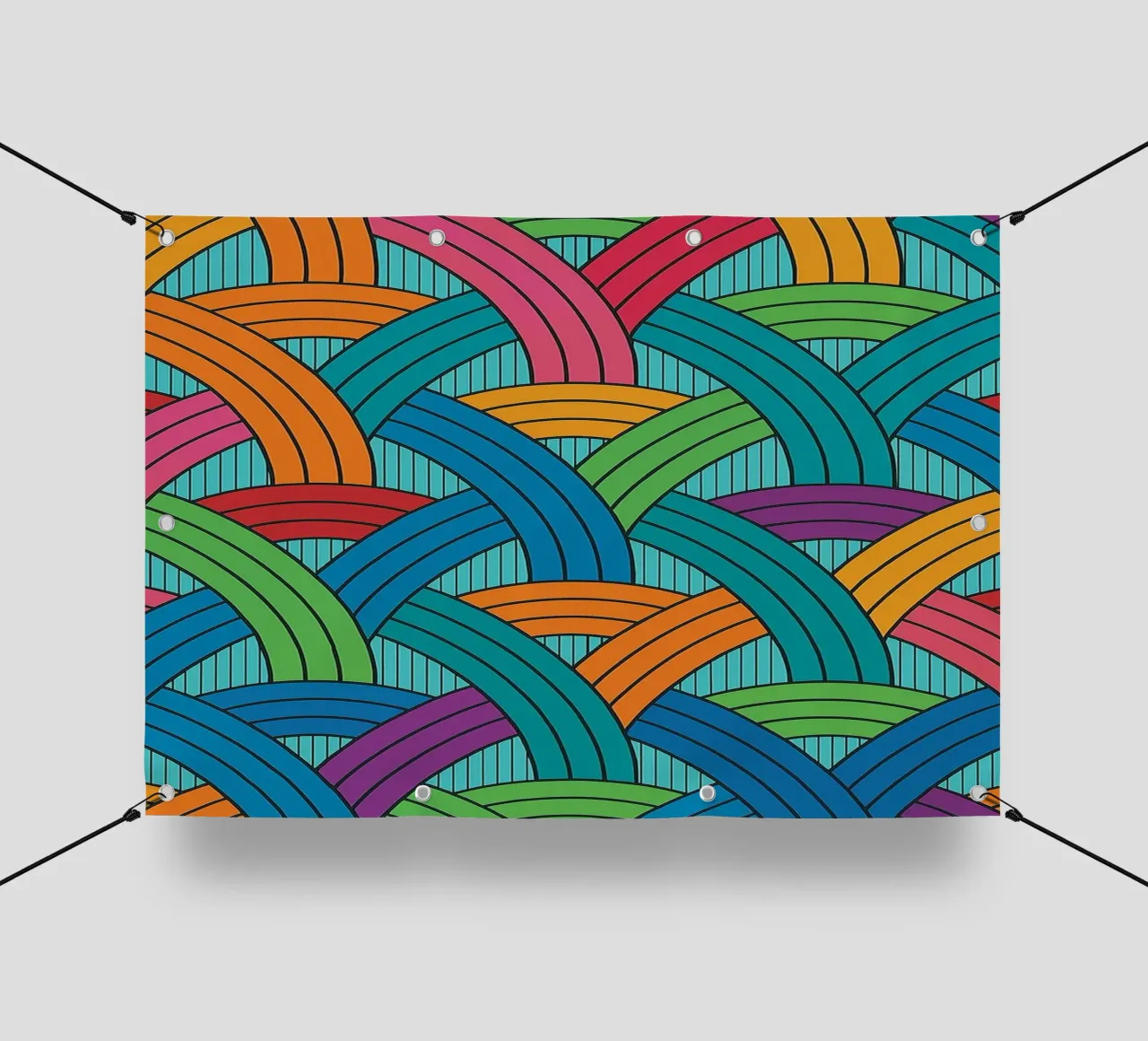 abstract webbing scales lines vector lonas publicitarias de oneway