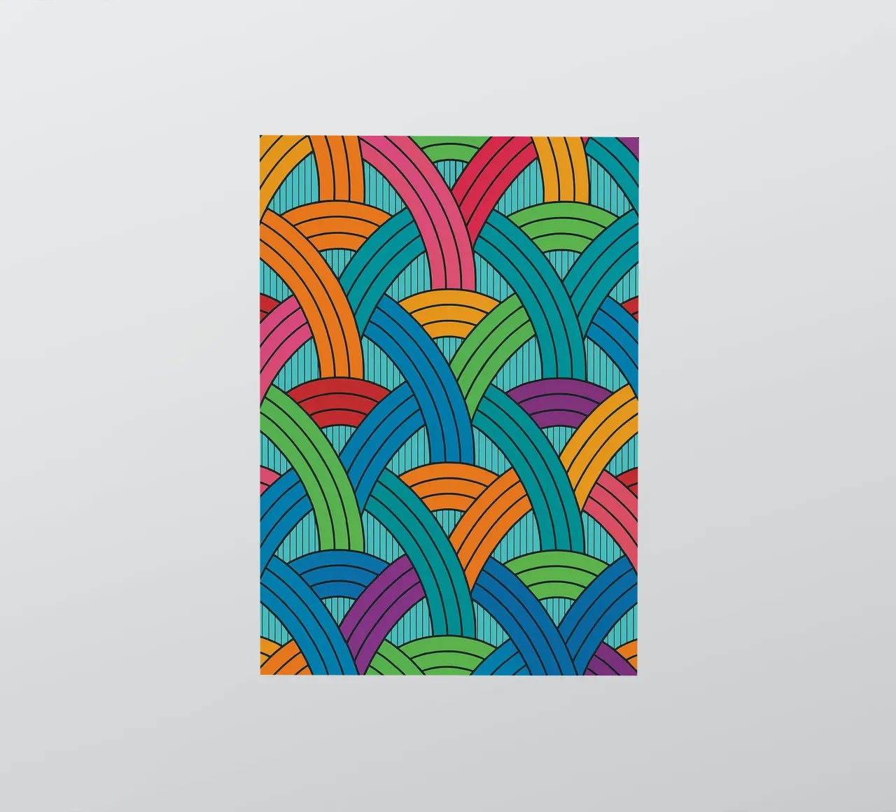 abstract webbing scales lines vector pegatina de oneway