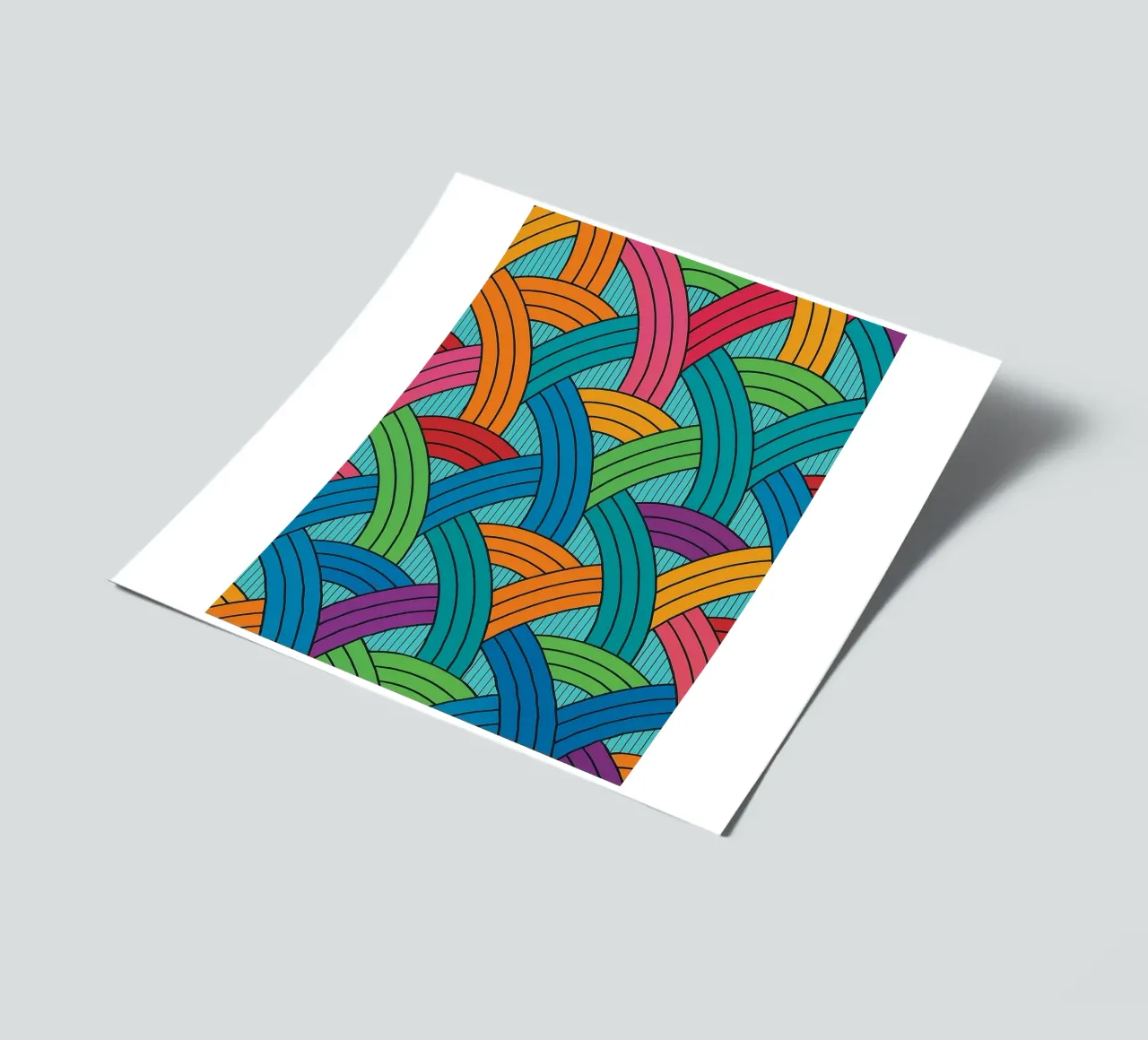 abstract webbing scales lines vector sticker sheet by oneway