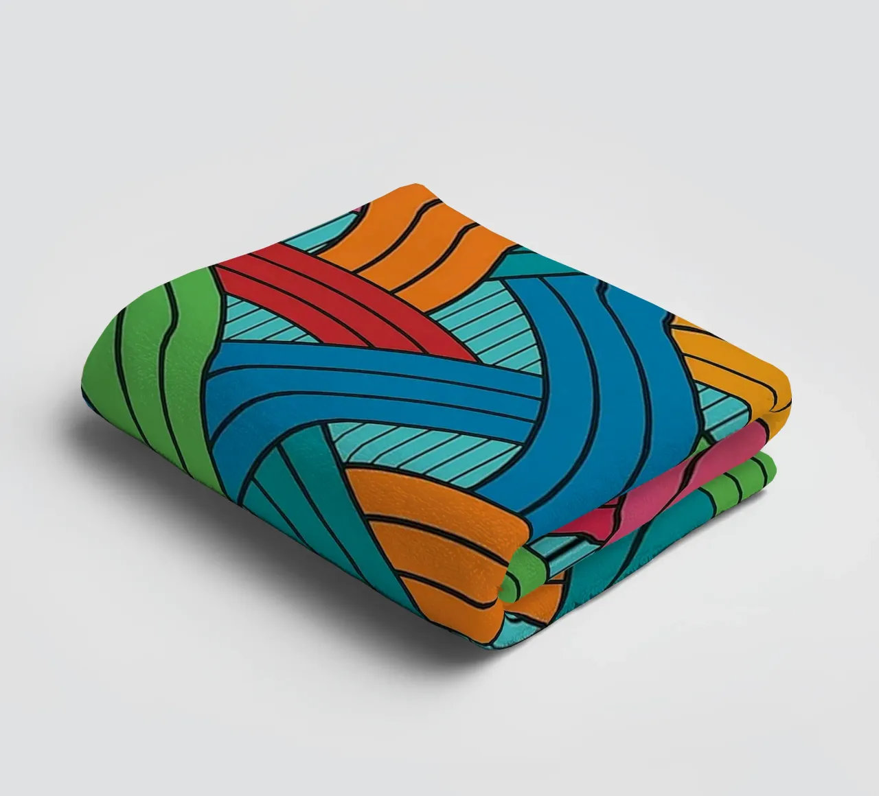abstract webbing scales lines vector towel by oneway