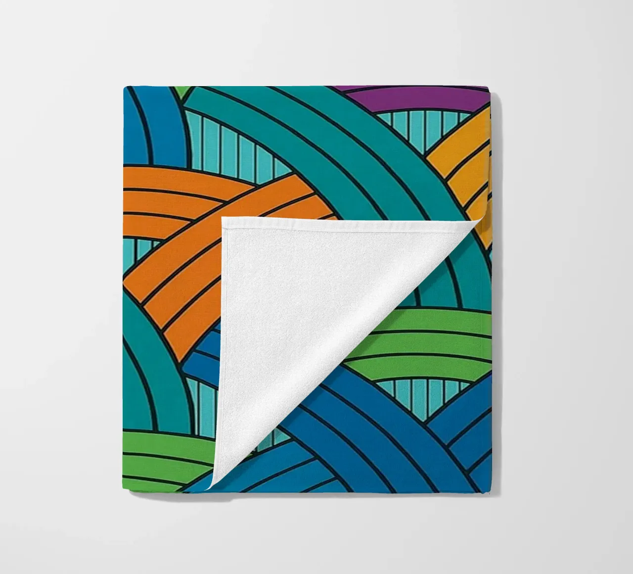 abstract webbing scales lines vector toalla de playa de oneway