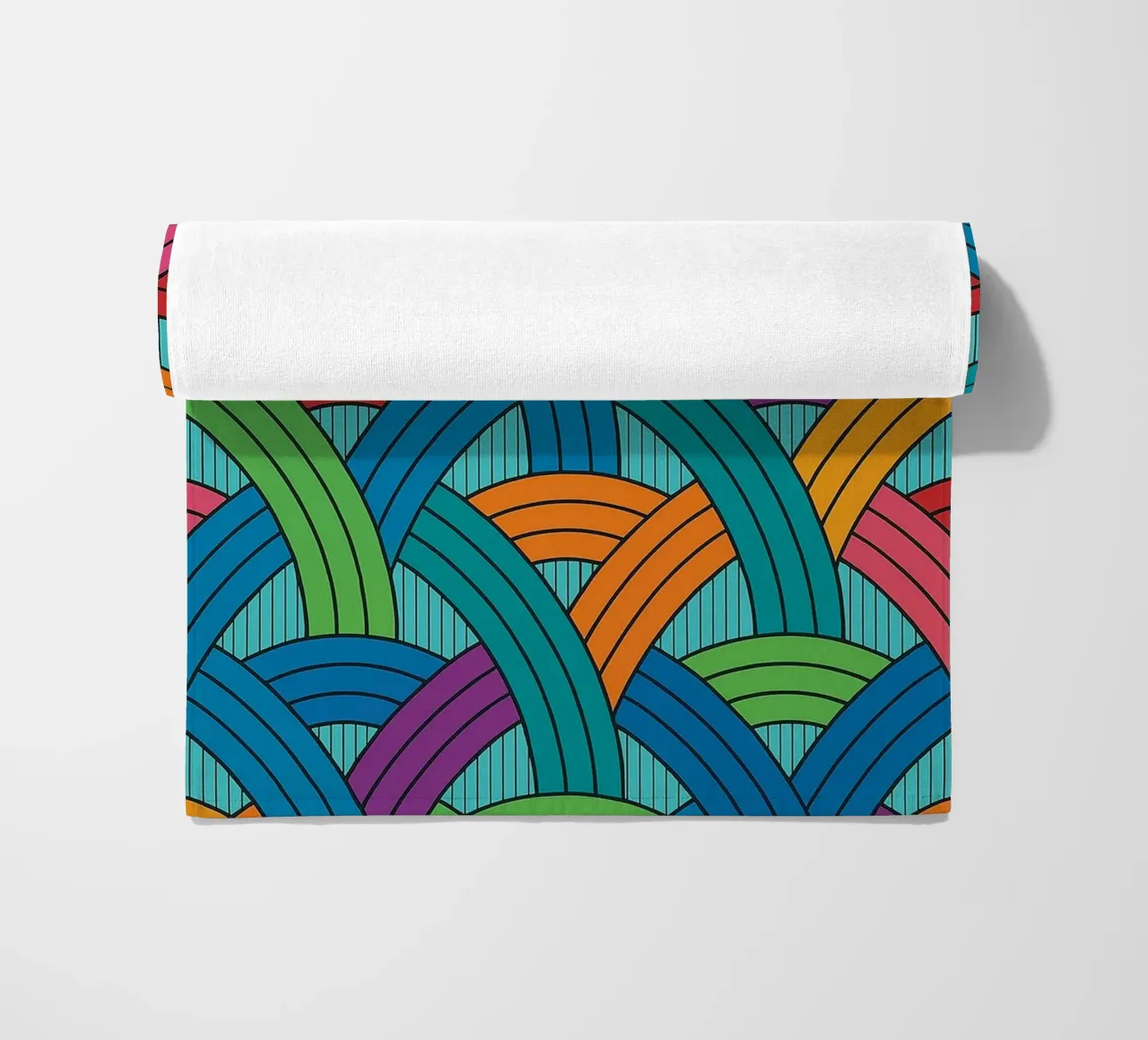 abstract webbing scales lines vector toalla de playa de oneway