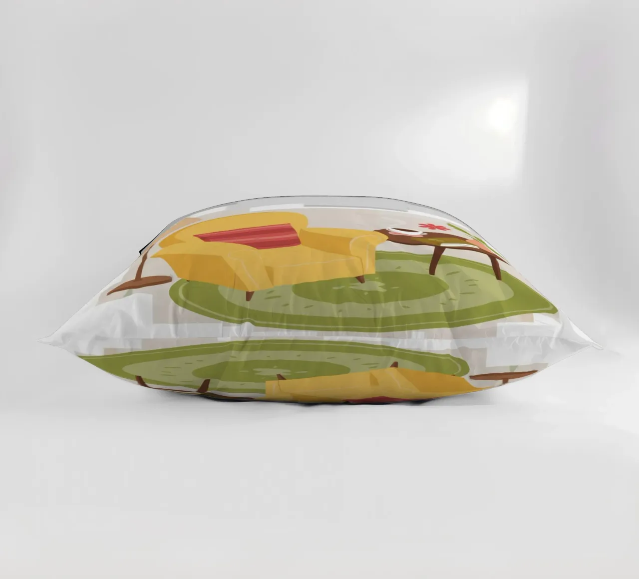 Fauteuil de lecture jaune coussin de Hollow Years