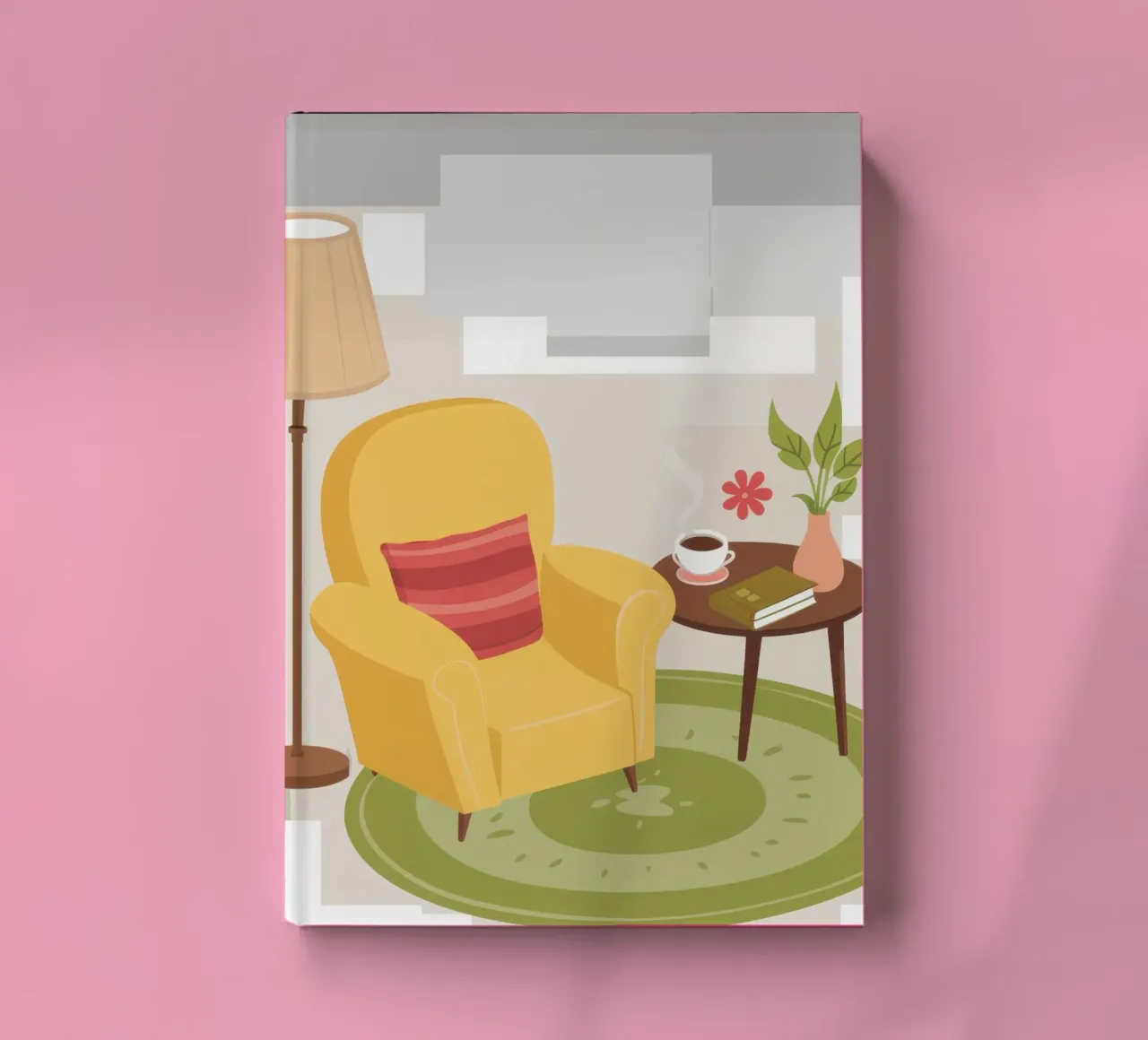 Fauteuil de lecture jaune carnet de notes de Hollow Years