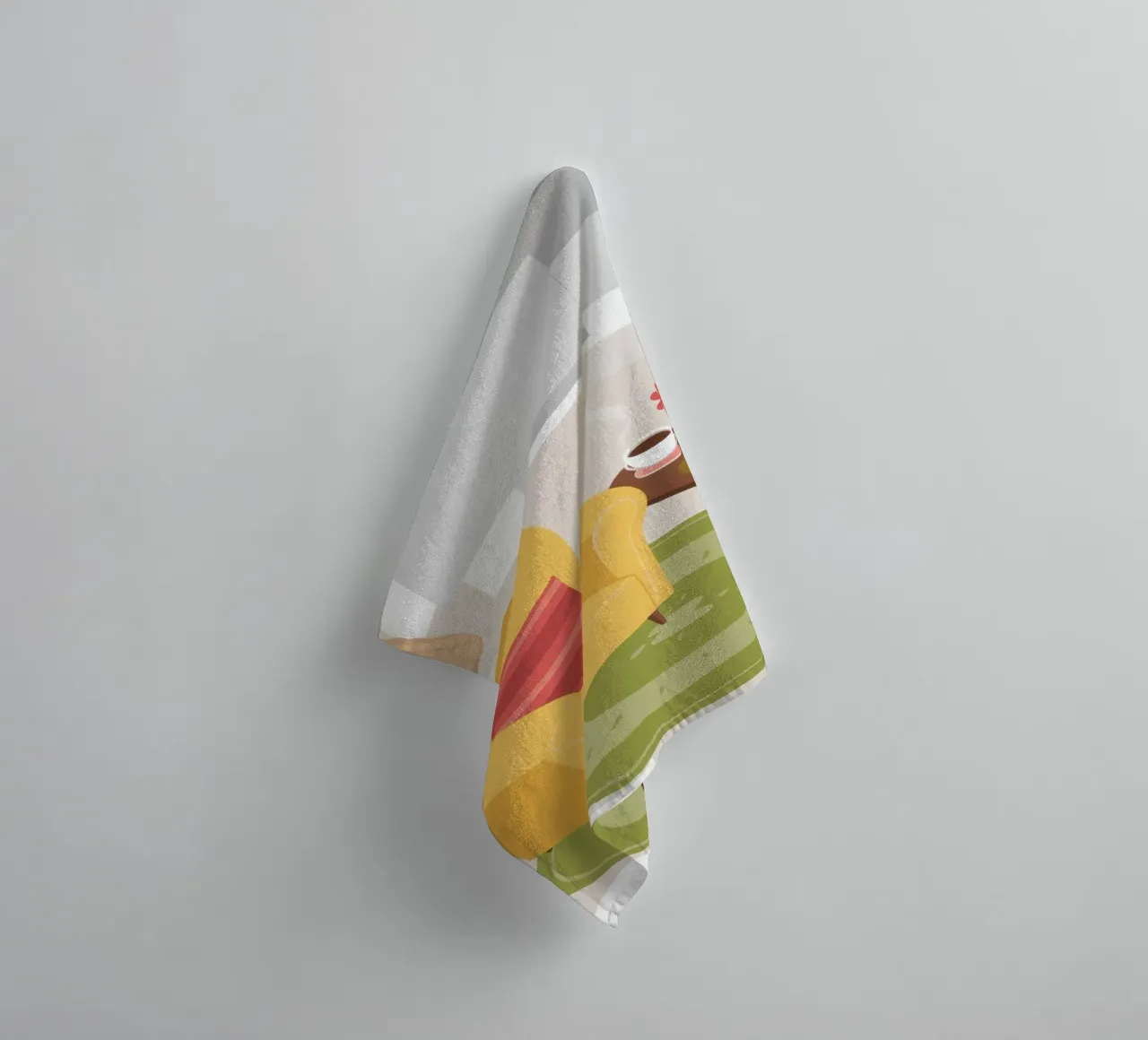 Fauteuil de lecture jaune serviette de bain de Hollow Years