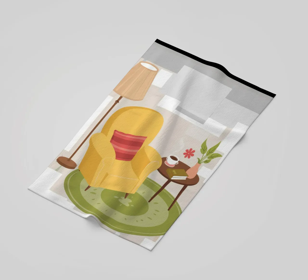 Fauteuil de lecture jaune serviette de plage de Hollow Years