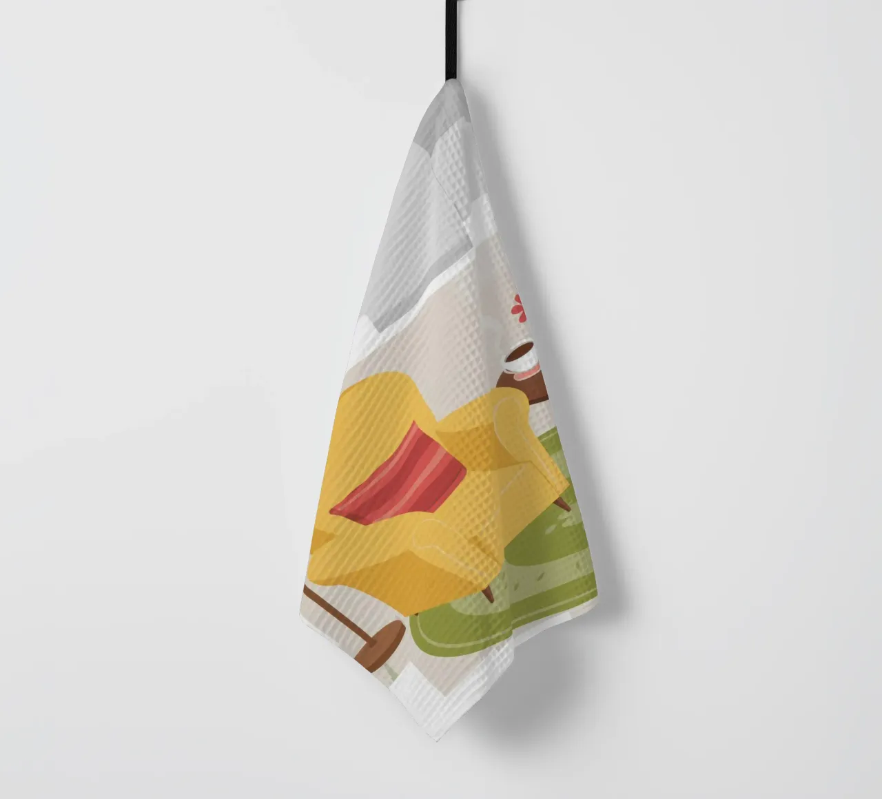 Fauteuil de lecture jaune torchon de Hollow Years