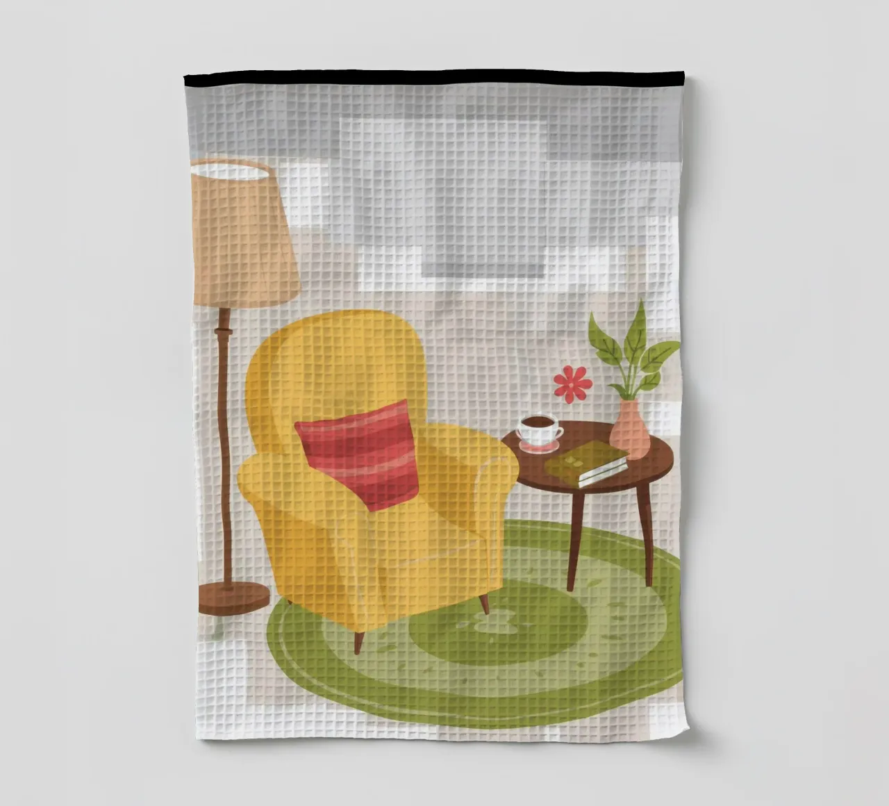 Fauteuil de lecture jaune torchon de Hollow Years