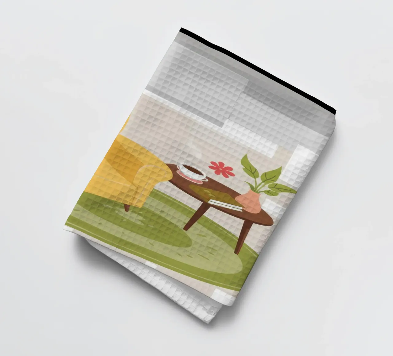 Fauteuil de lecture jaune torchon de Hollow Years