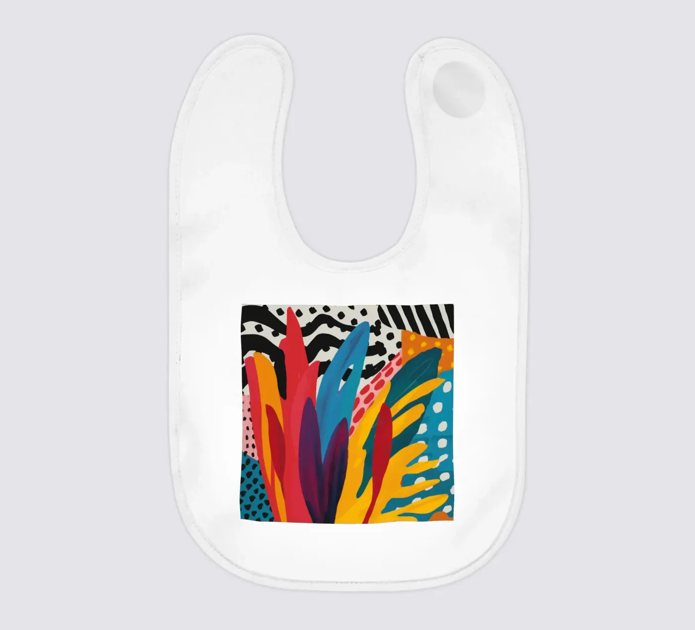 Primal Shape Symphony baby bib by Arcane Lines