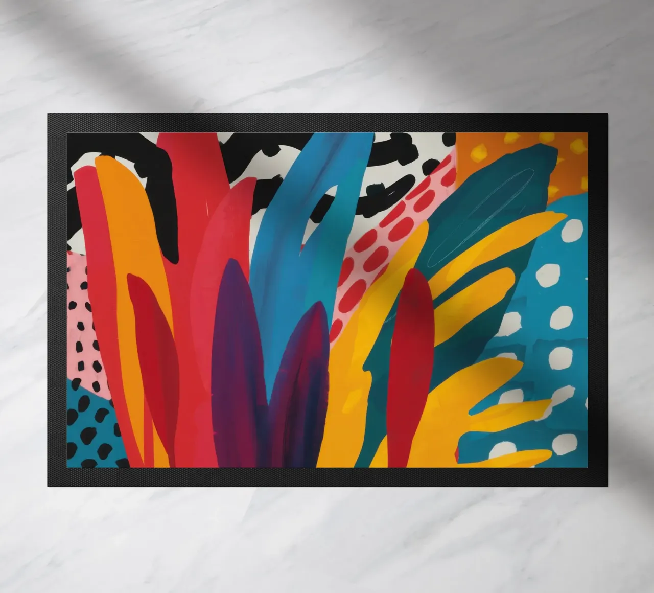 Primal Shape Symphony doormat by Arcane Lines