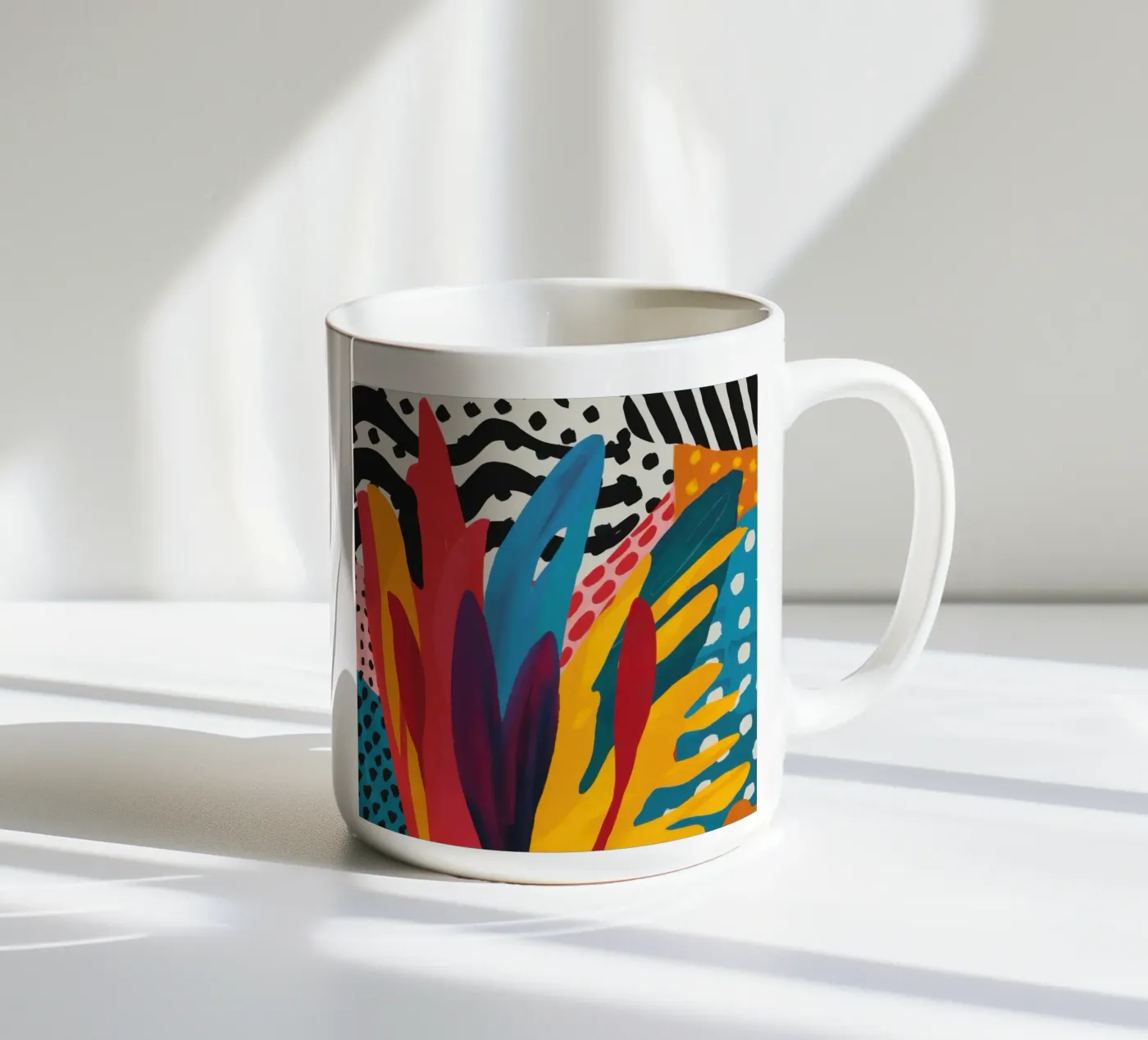 Primal Shape Symphony ceramic mug by Arcane Lines