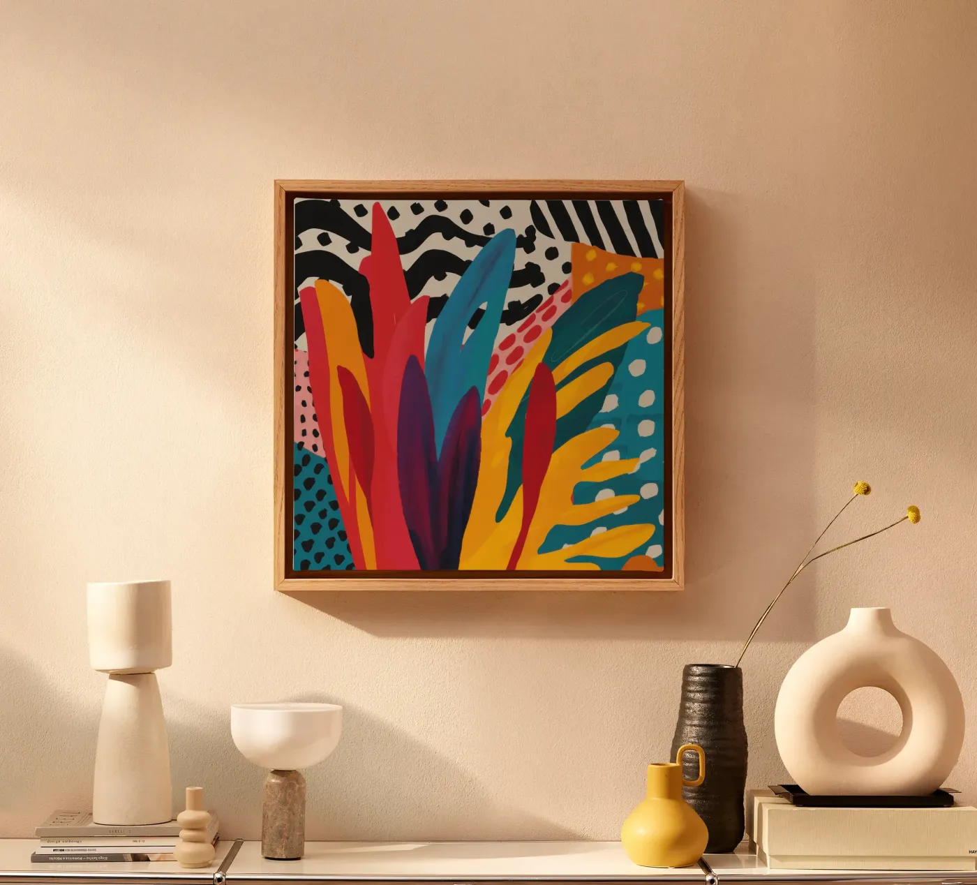Primal Shape Symphony canvas by Arcane Lines