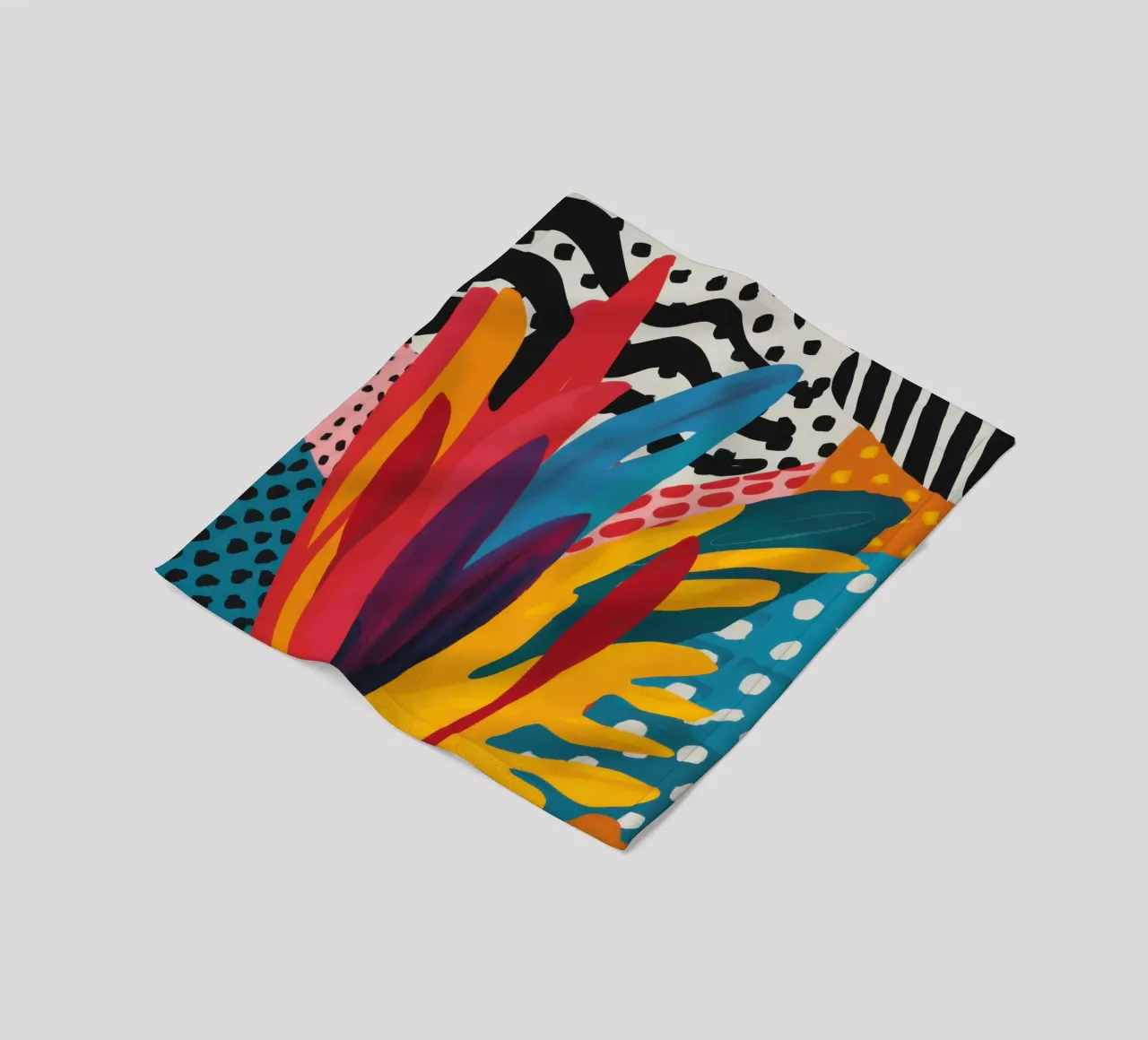 Primal Shape Symphony fleece blanket by Arcane Lines