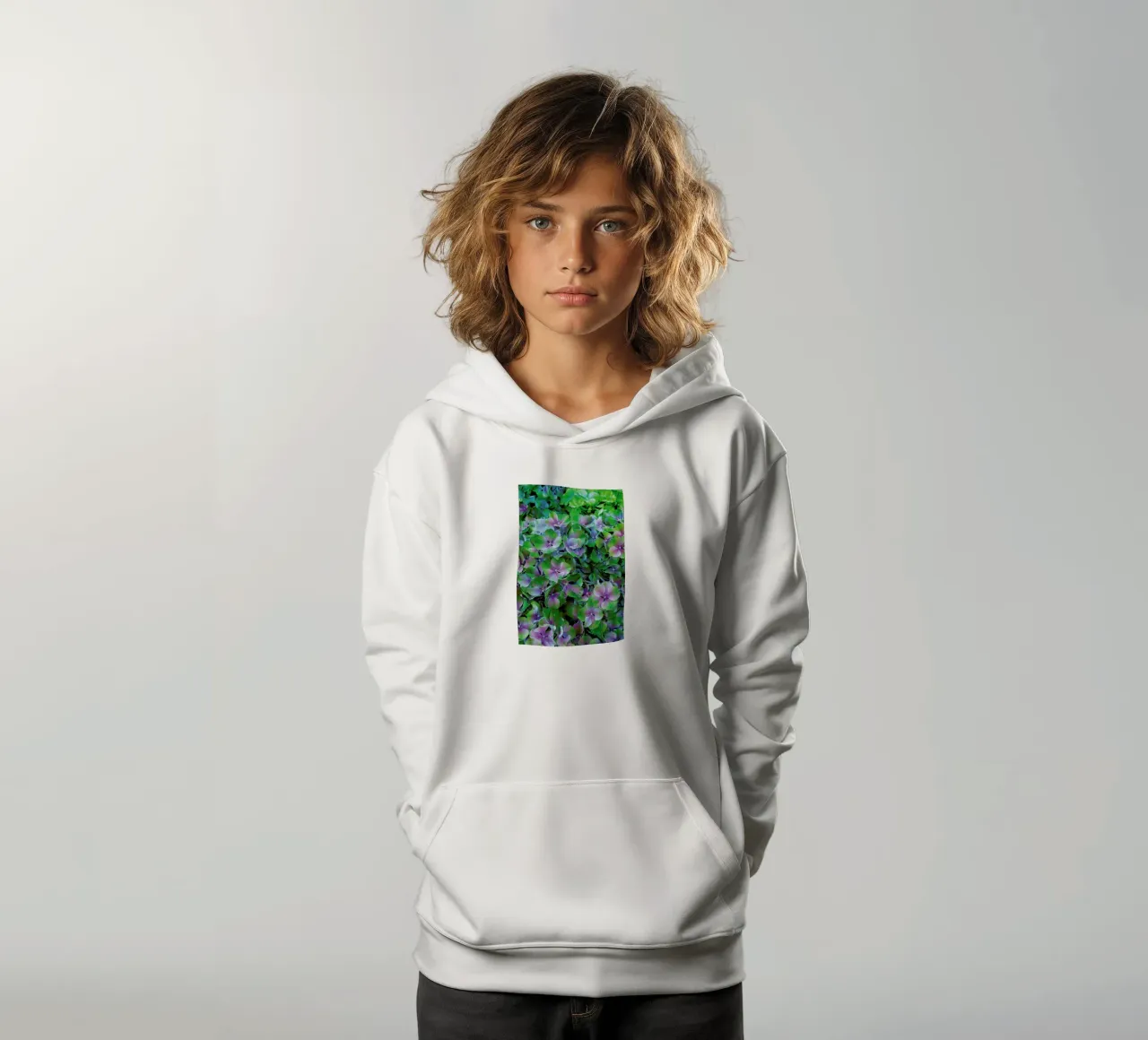 Hortensia felpa bambino con cappuccio da Curious Collections by Marielle Leenders