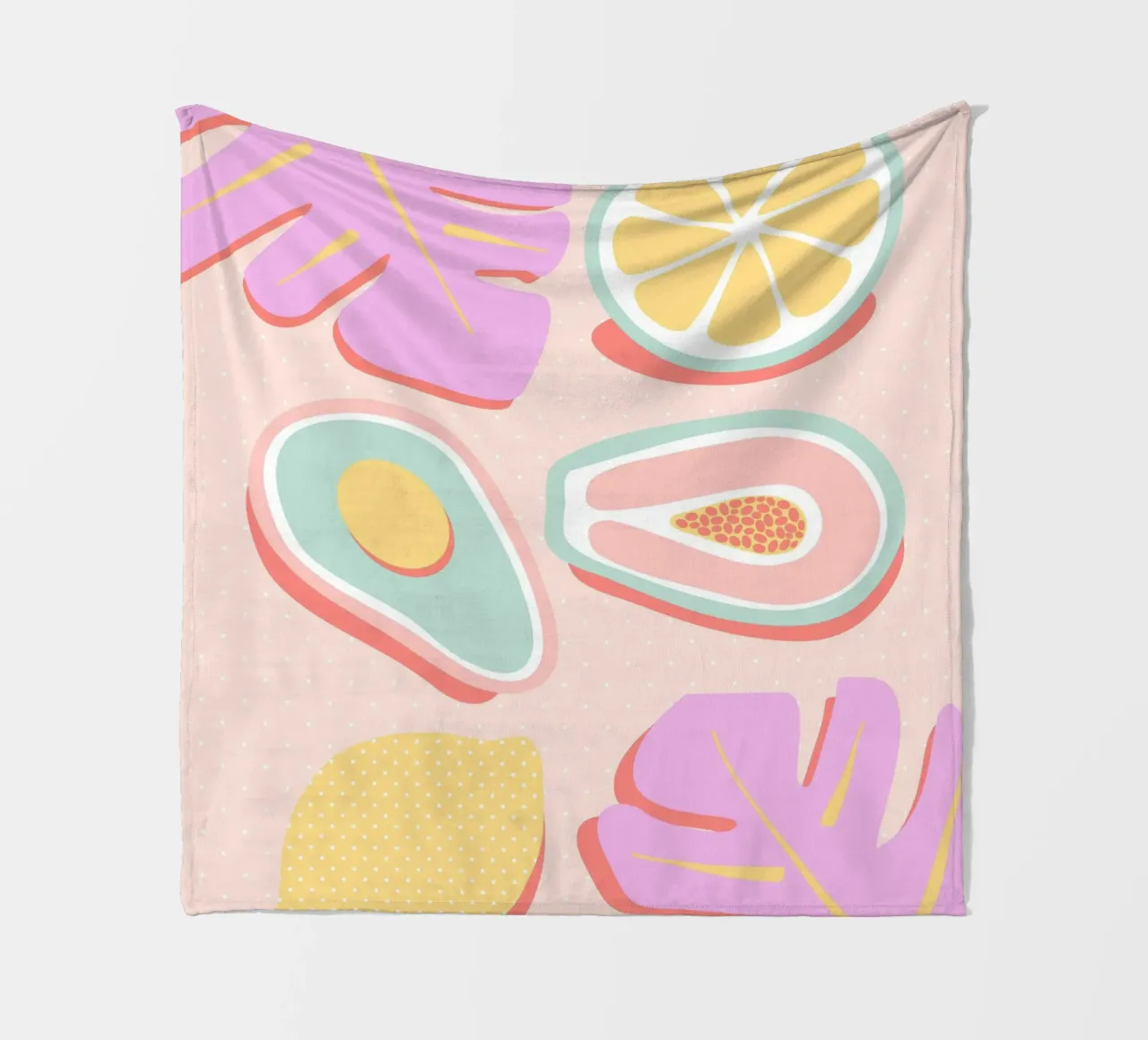 Succo tropicale pop coperta in pile da cafelab