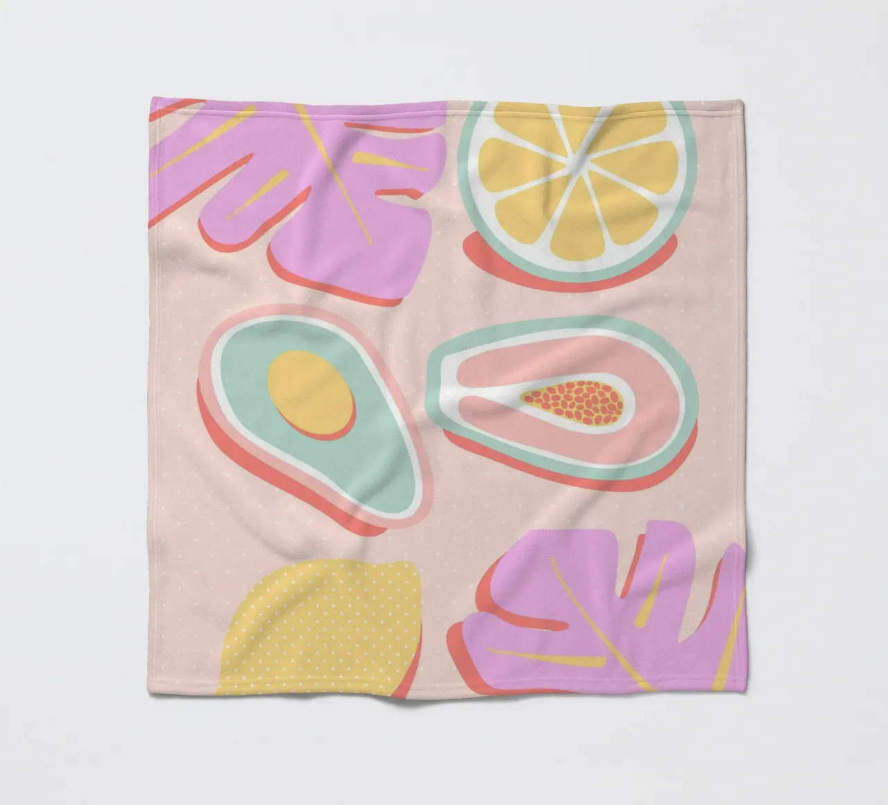 Succo tropicale pop coperta in pile da cafelab