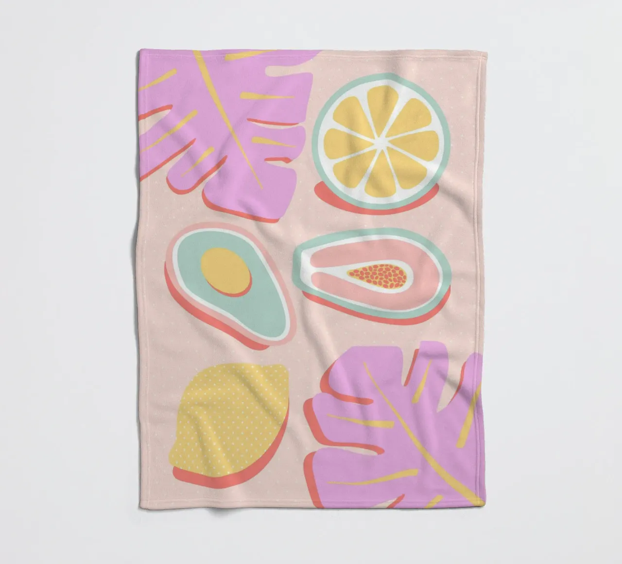 Succo tropicale pop coperta in pile da cafelab
