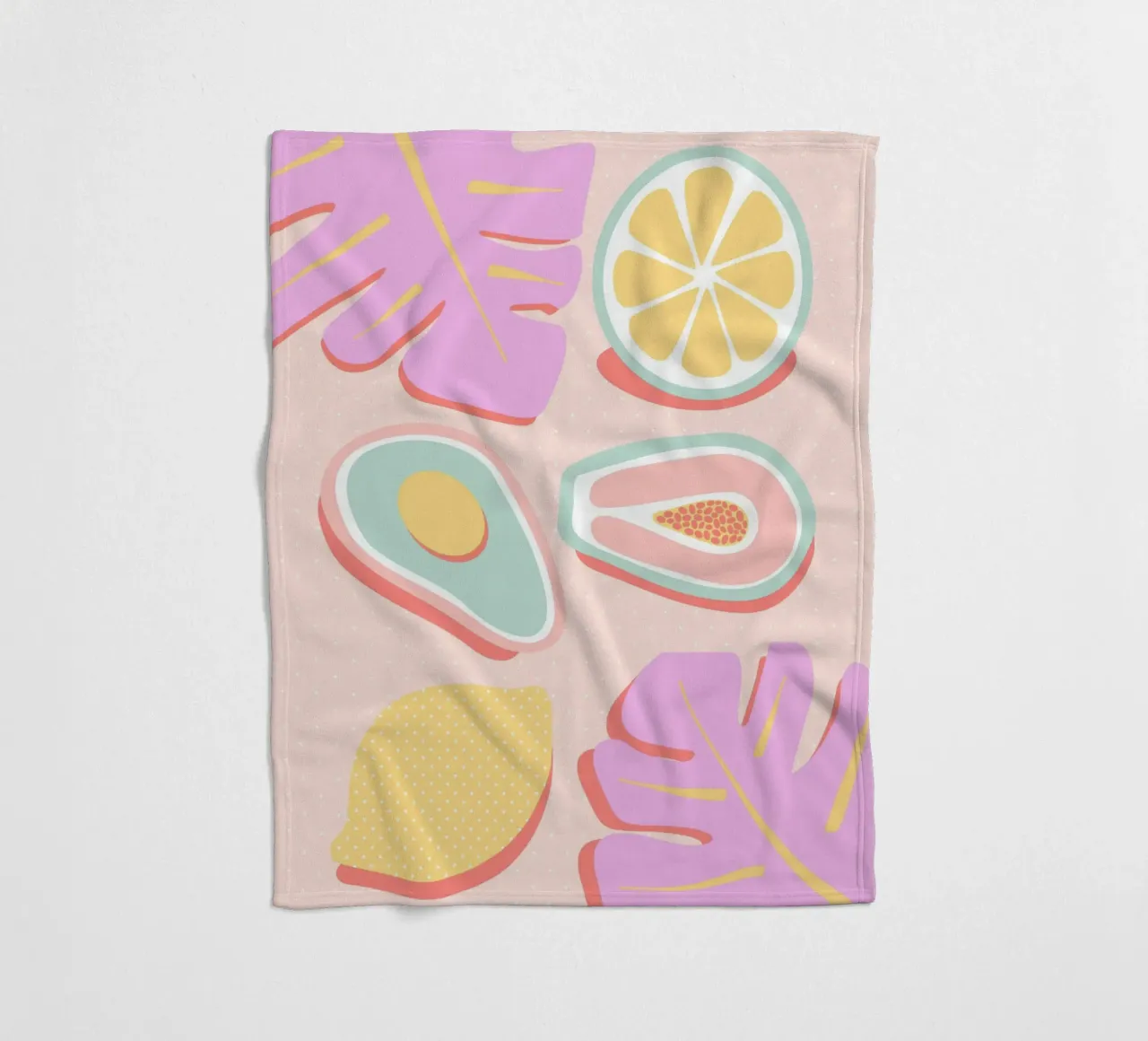 Succo tropicale pop coperta in pile da cafelab