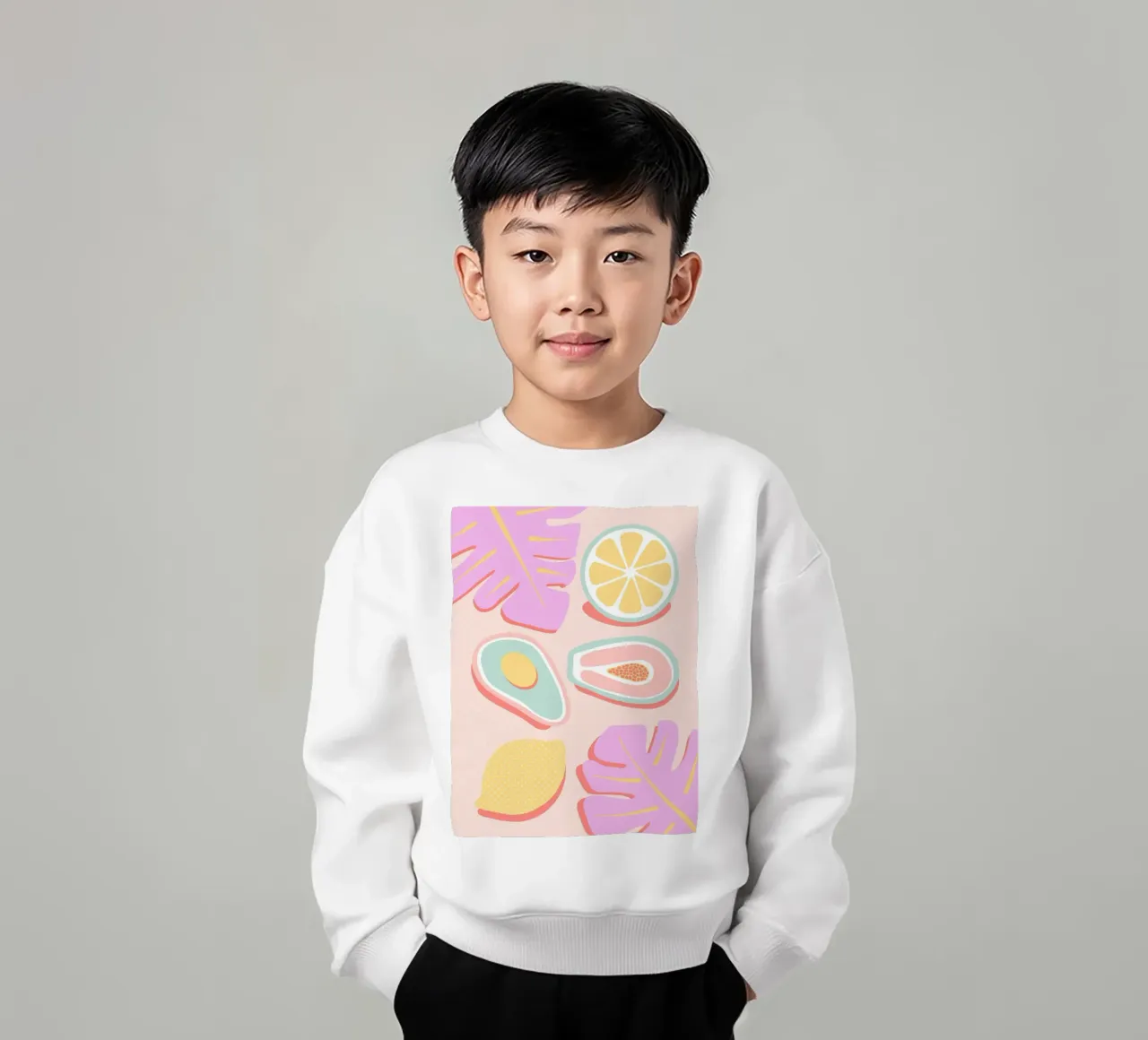 Succo tropicale pop felpa bambino da cafelab