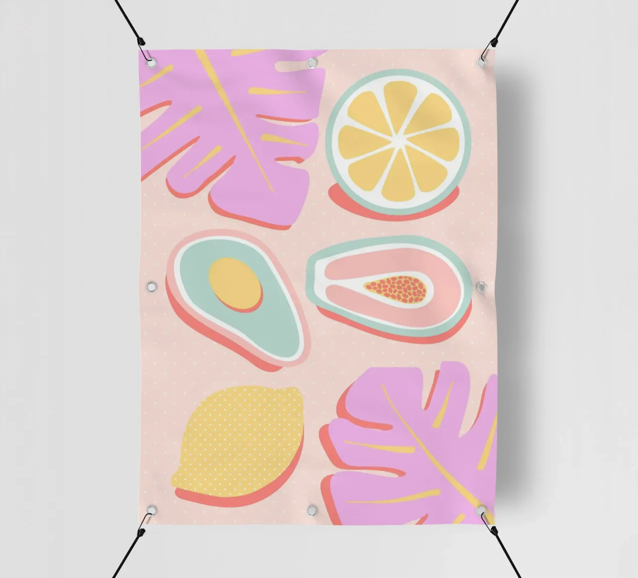 Succo tropicale pop telo in pvc da cafelab