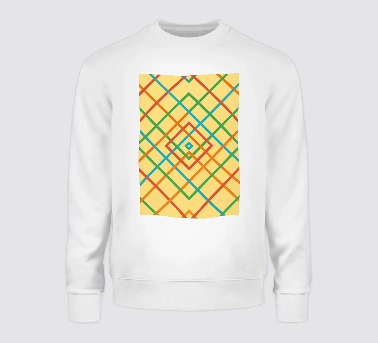 abstract webbing square lines vector sweatshirt by oneway