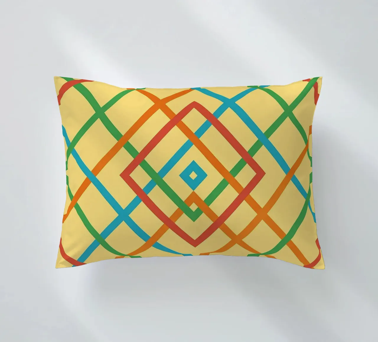 abstract webbing square lines vector decorative cushion by oneway