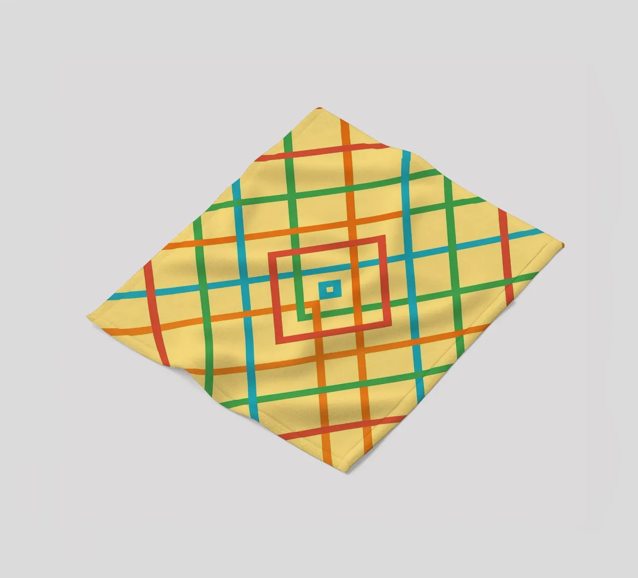 abstract webbing square lines vector fleece blanket by oneway
