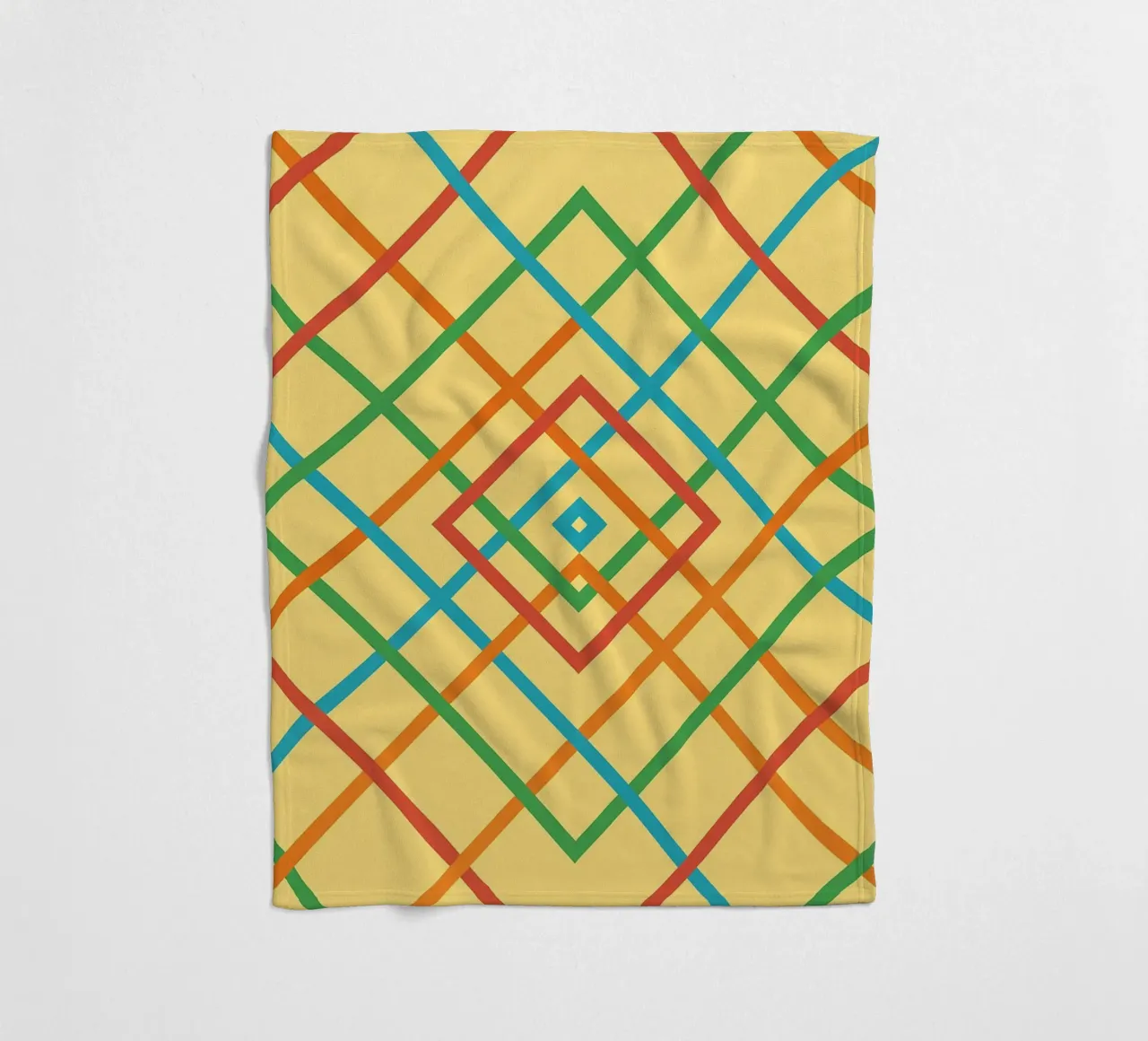 abstract webbing square lines vector fleece blanket by oneway