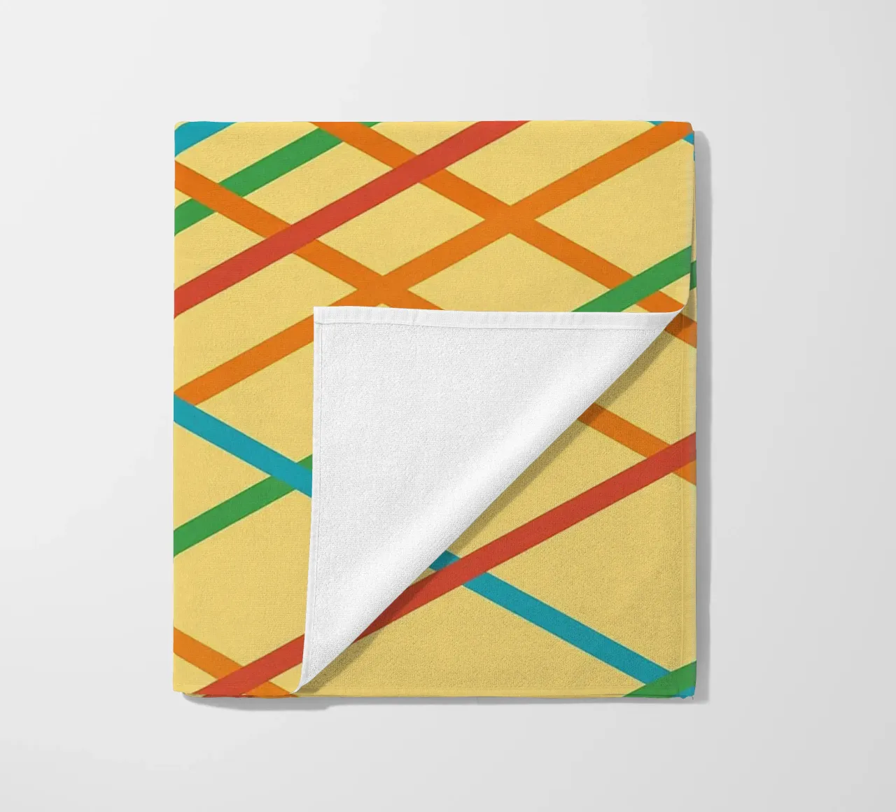 fettuccia astratta linee quadrate vettore telo mare da oneway