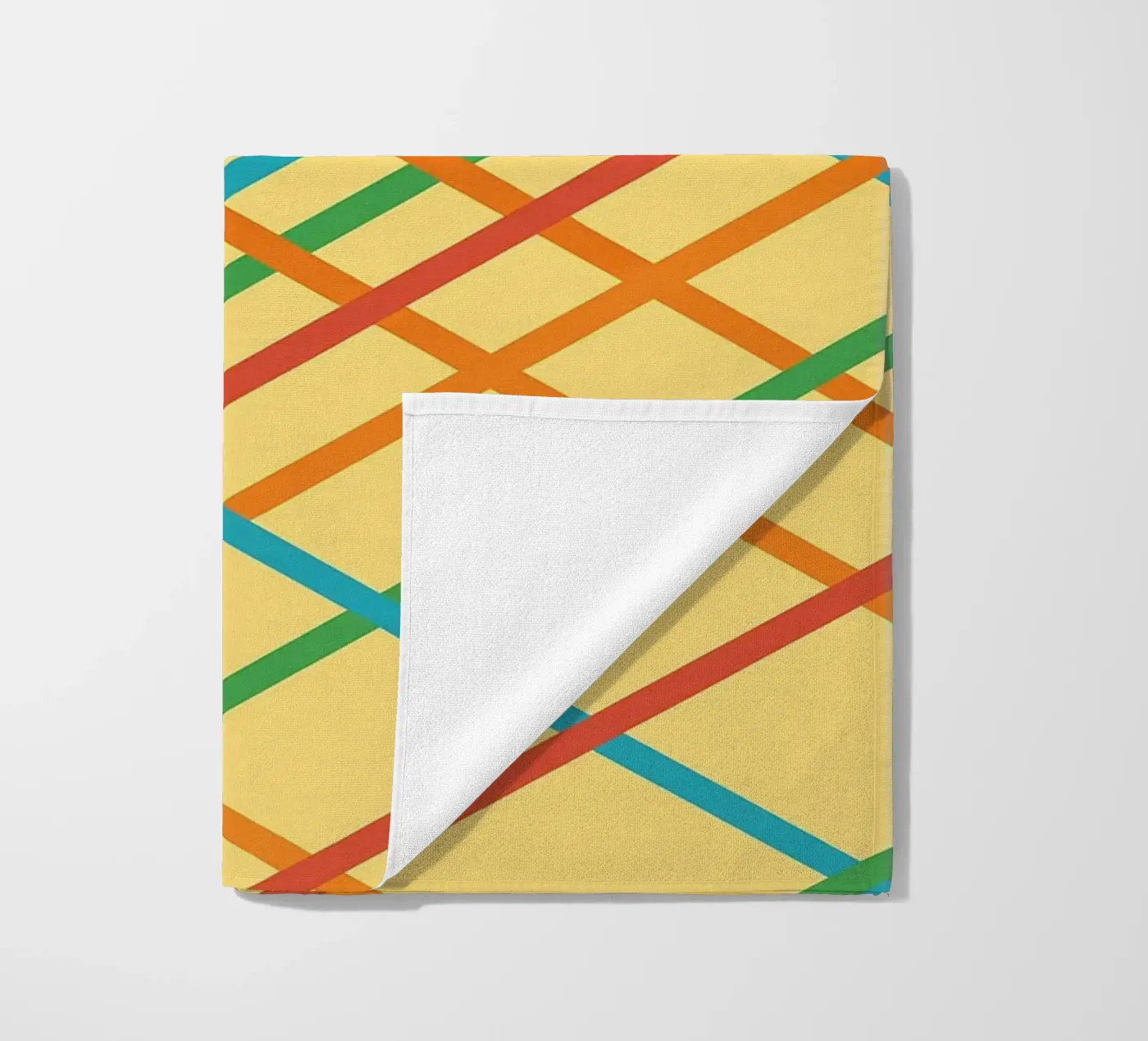 abstract webbing square lines vector strandhanddoek van oneway