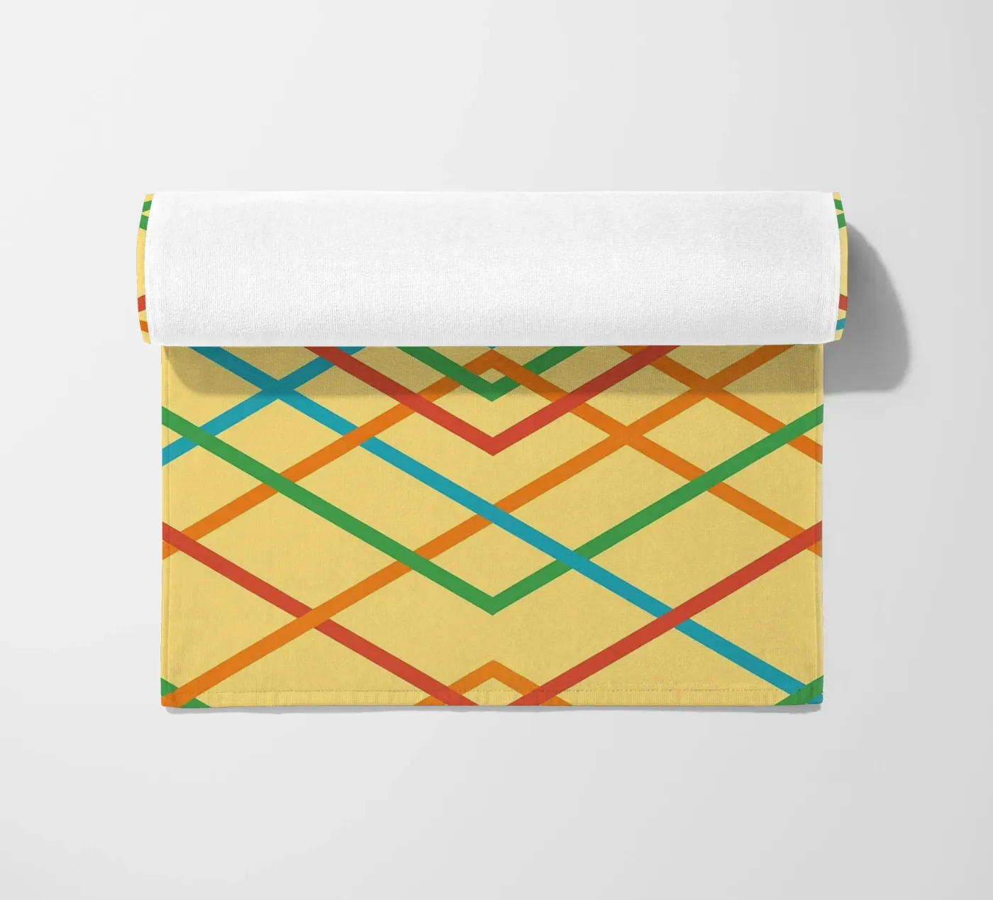 abstract webbing square lines vector strandhanddoek van oneway