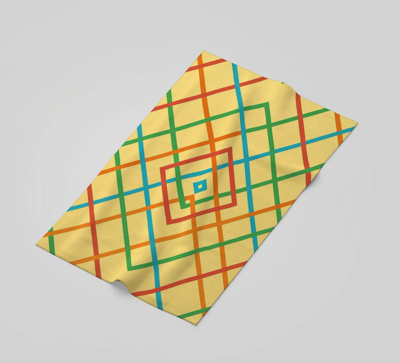 abstract webbing square lines vector strandhanddoek van oneway