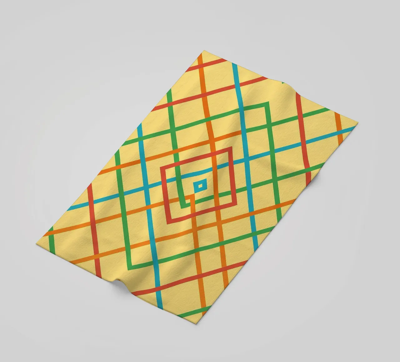 fettuccia astratta linee quadrate vettore telo mare da oneway