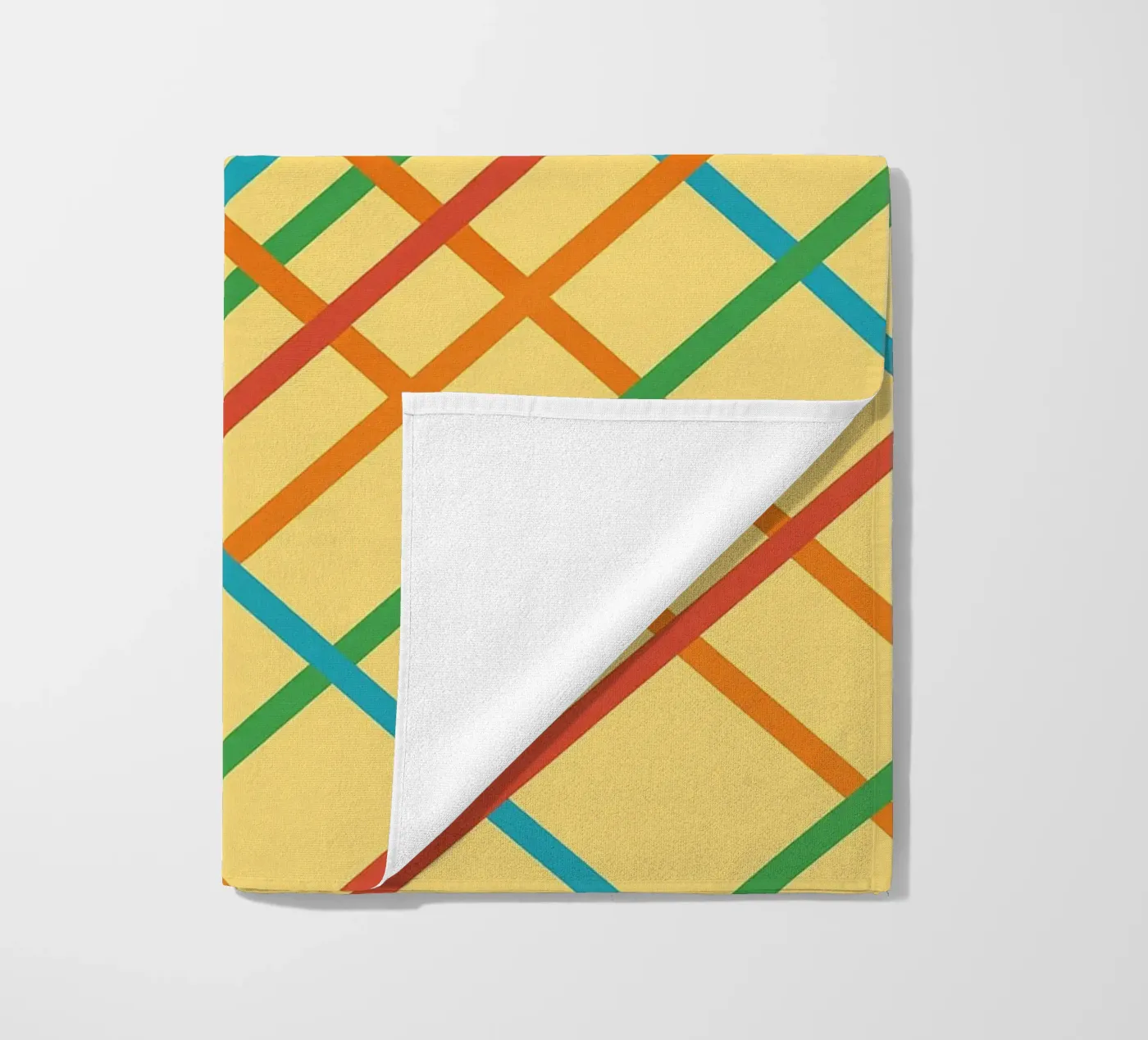 abstract webbing square lines vector strandhanddoek van oneway