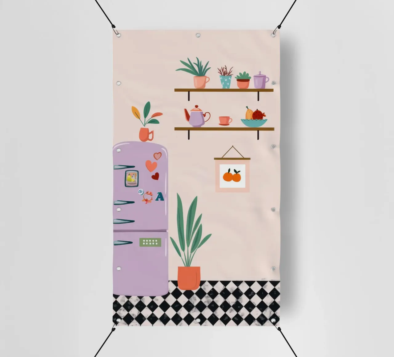 Scaffale per piante eclettico telo in pvc da Hollow Years