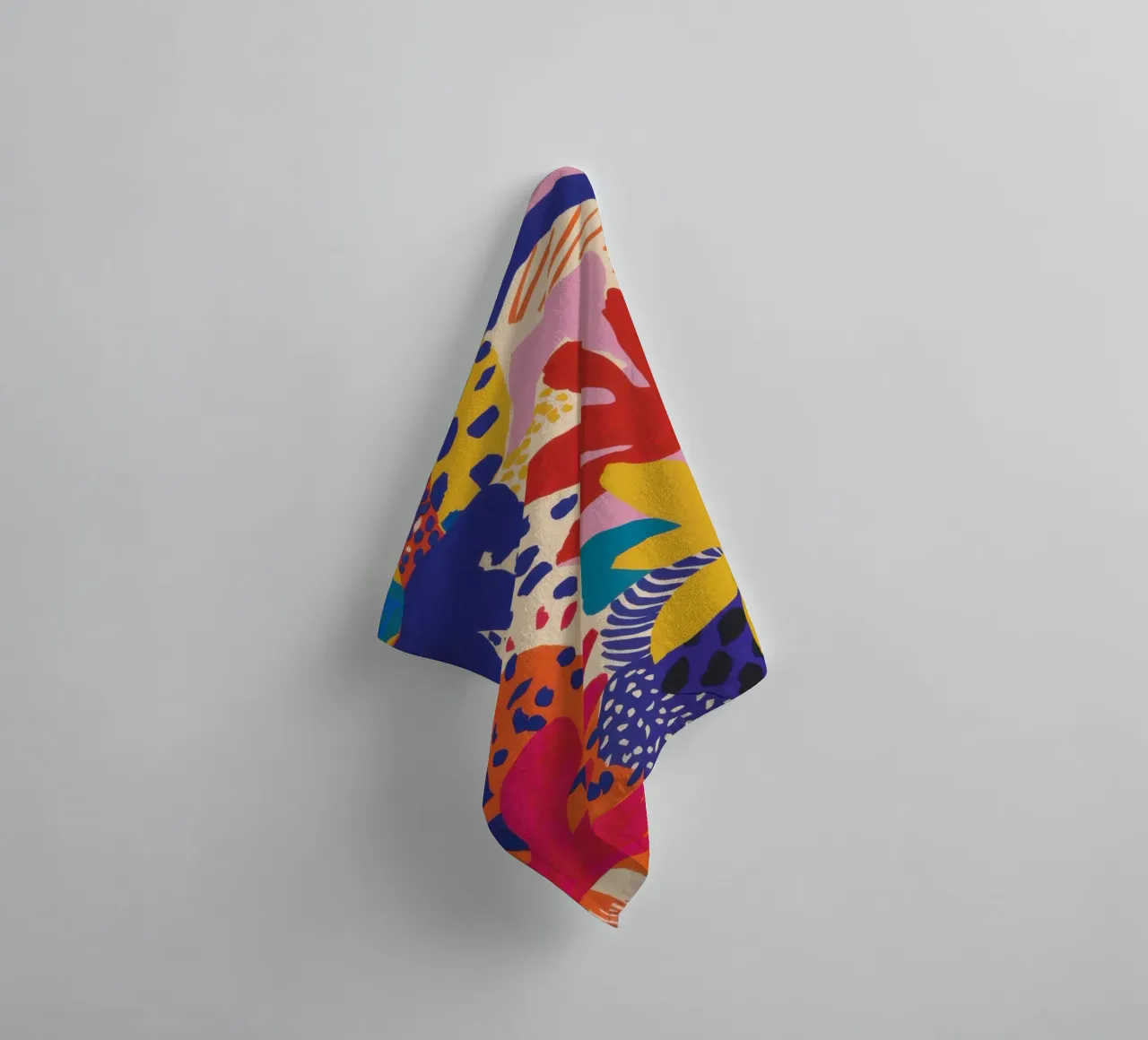 Joyful Abstract Bouquet towel by Arcane Lines