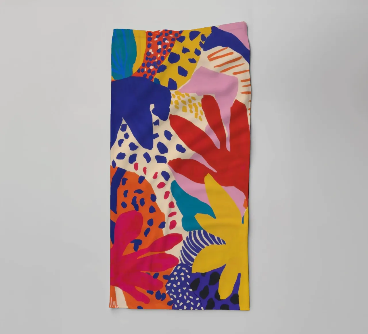 Vrolijk abstract boeket badhanddoek van Arcane Lines