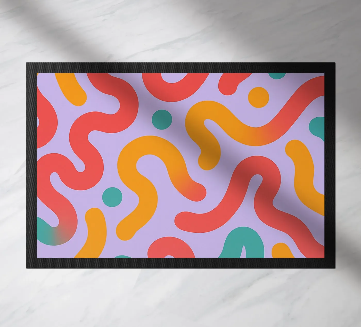 abstract worm line vector doormat by oneway