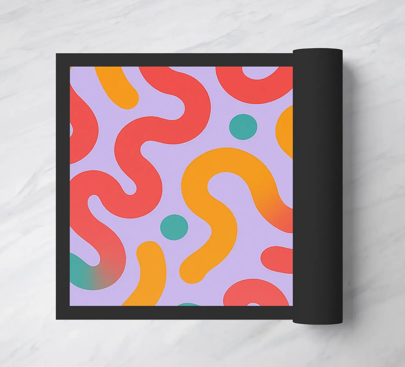 abstract worm line vector doormat by oneway
