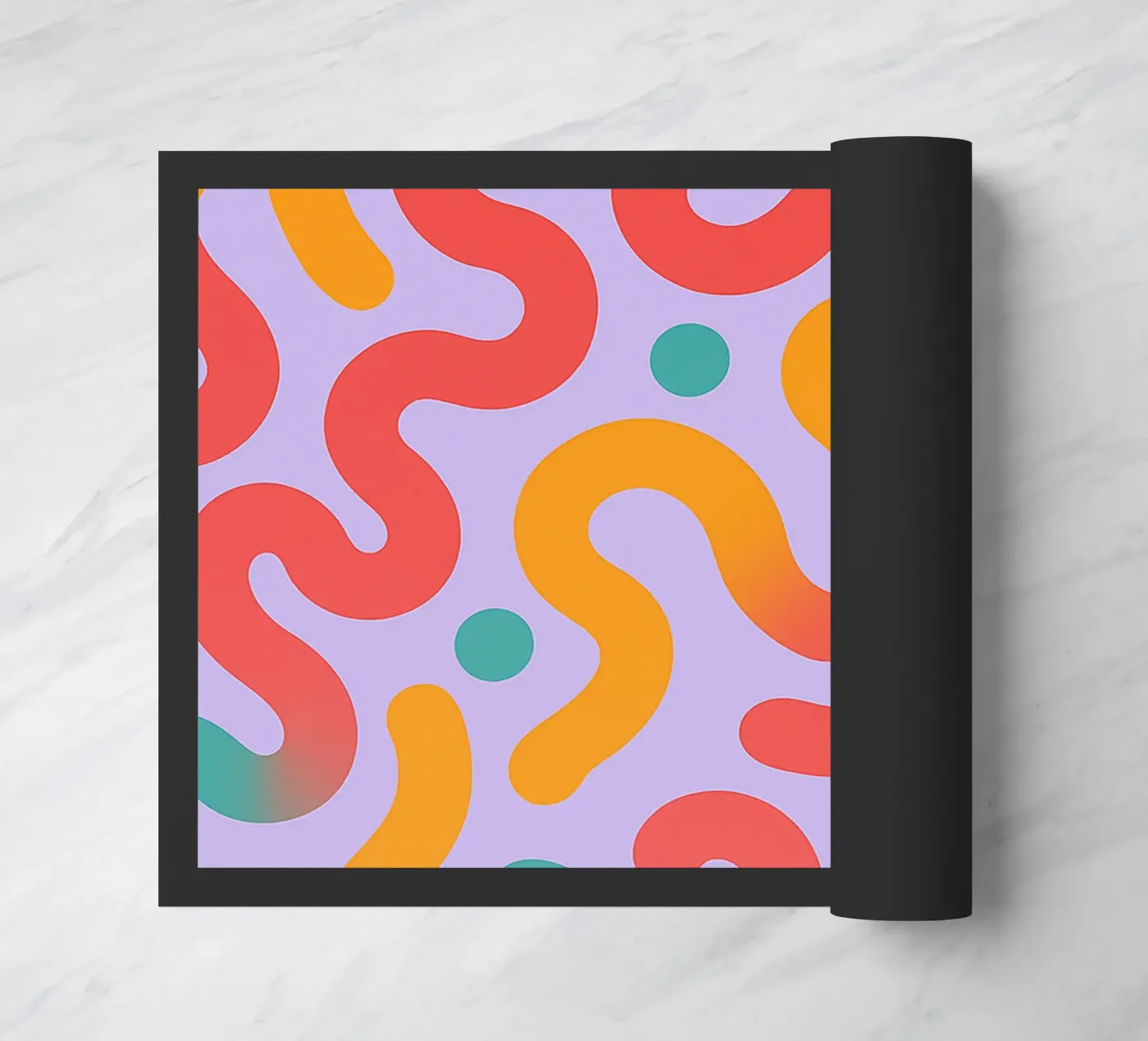 abstract worm line vector deurmat van oneway