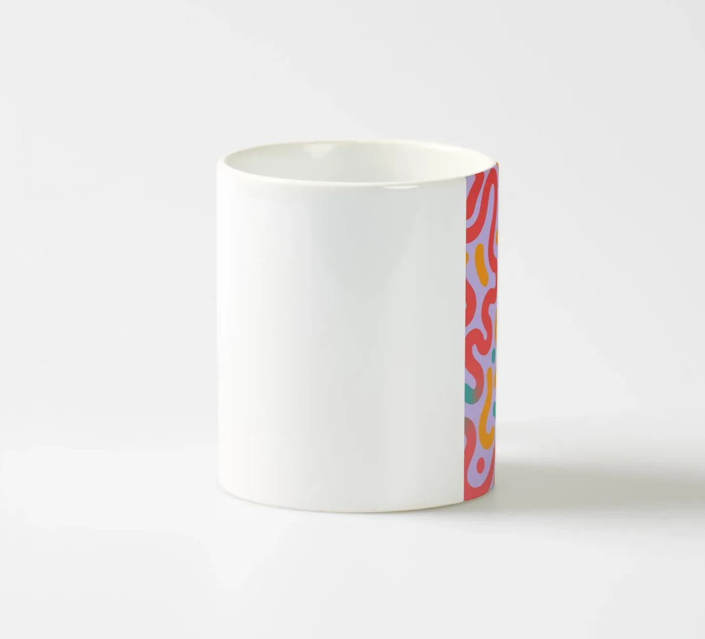 abstract worm line vector ceramic mug by oneway