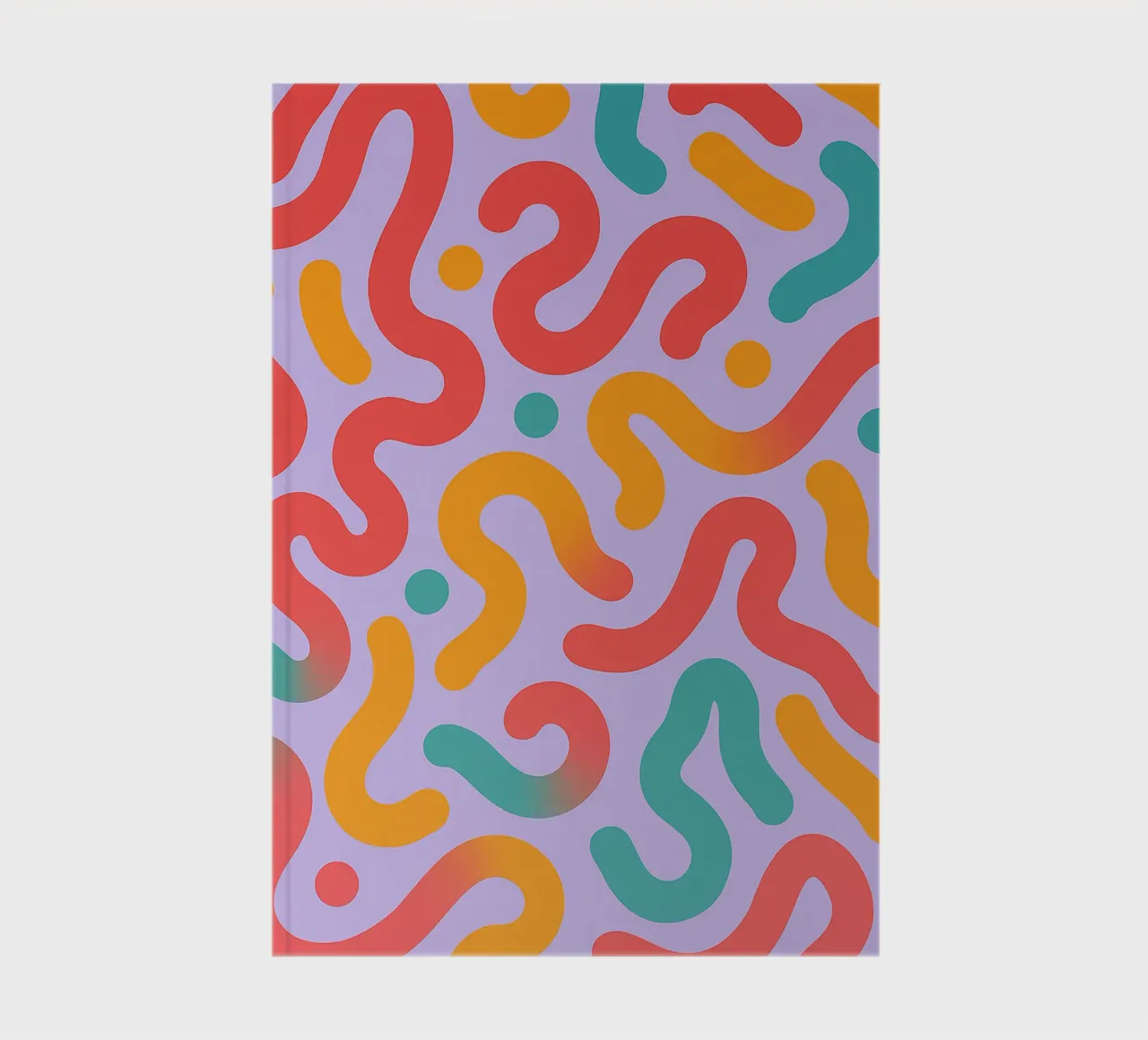 ligne de ver abstraite vectorielle carnet de notes de oneway