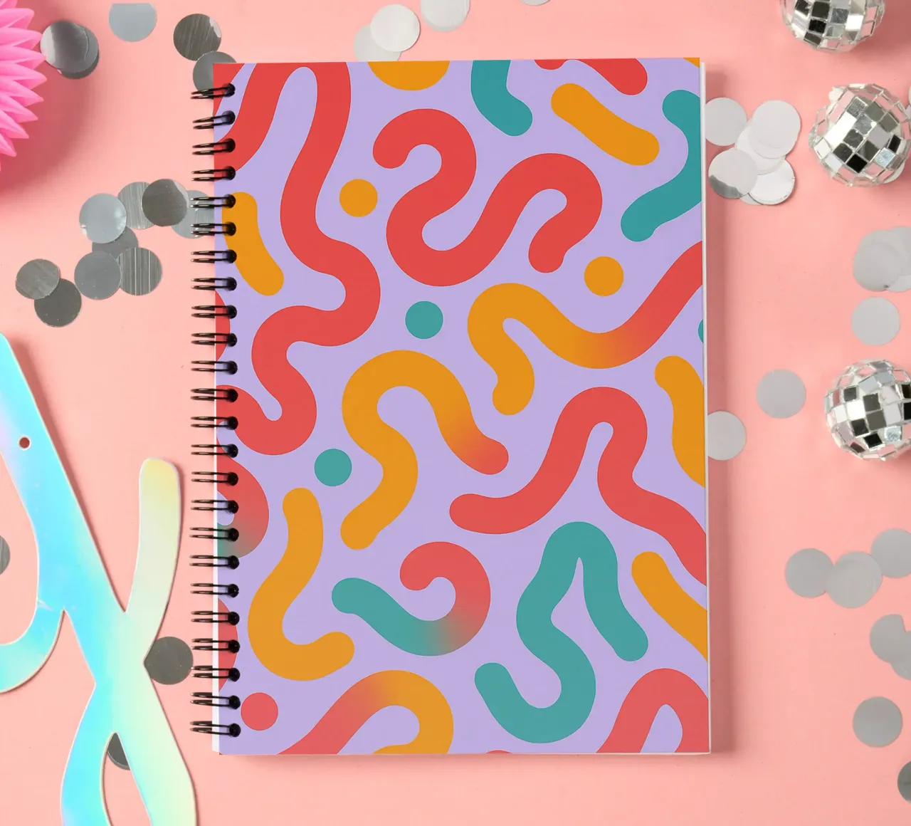 abstrakte wurm linie vektor Ringbuch von oneway