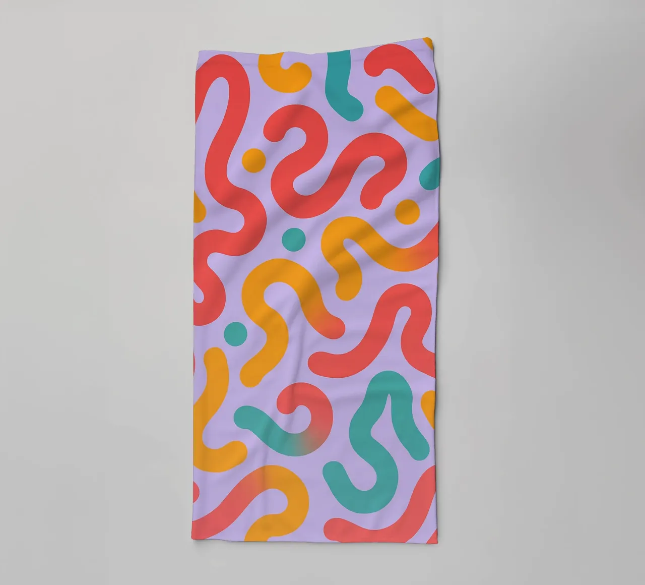 abstract worm line vector towel by oneway