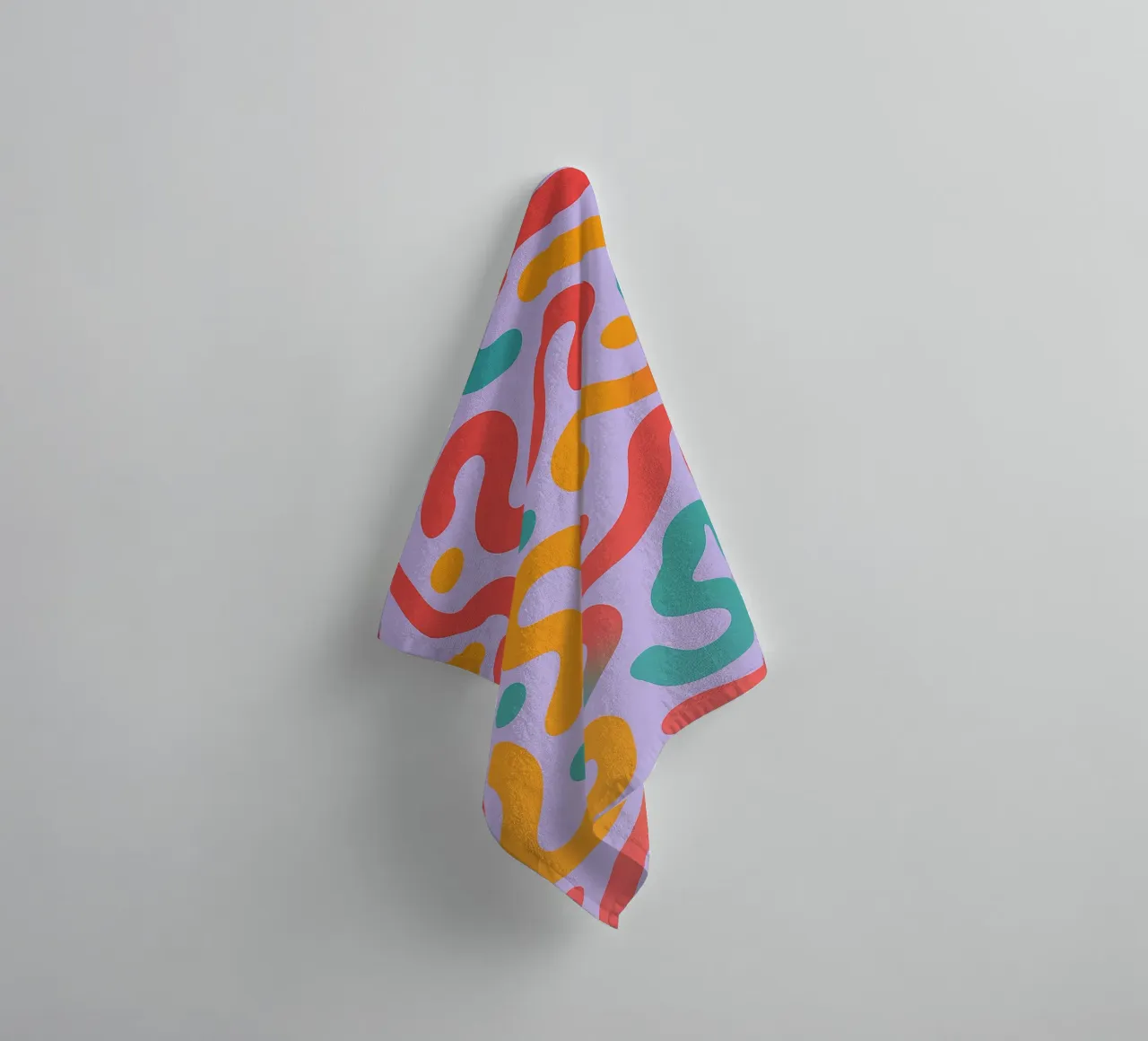 abstract worm line vector towel by oneway