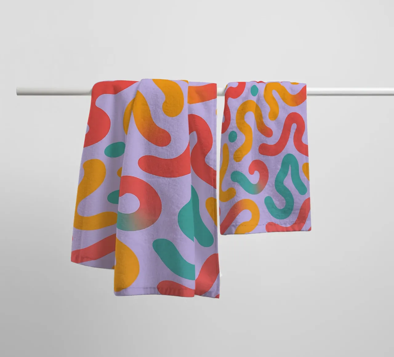 abstract worm line vector towel by oneway